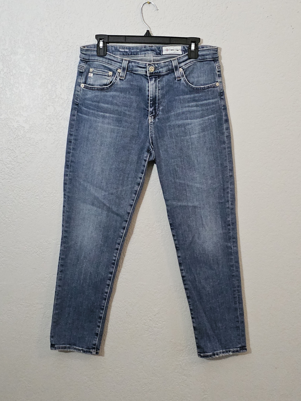AG Adriano Goldschmied Prima Crop Cigarette Leg Womens 31R Stretch Denim